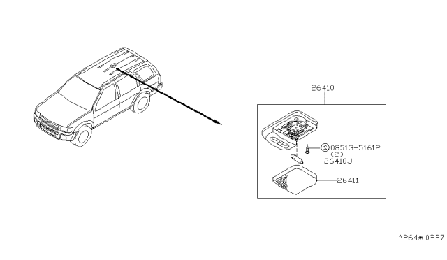 1999 Infiniti QX4 Room Lamp Diagram