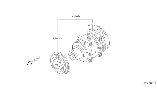 2003 Infiniti QX4 Compressor Diagram