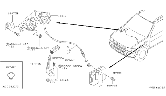 2000 Infiniti QX4 Auto Speed Control Device Diagram 1