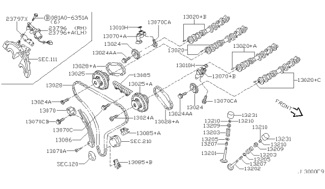 2002 Infiniti QX4 Camshaft & Valve Mechanism Diagram 3