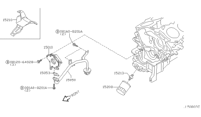 2002 Infiniti QX4 Plate-Catch, Oil Diagram for 11112-4W000