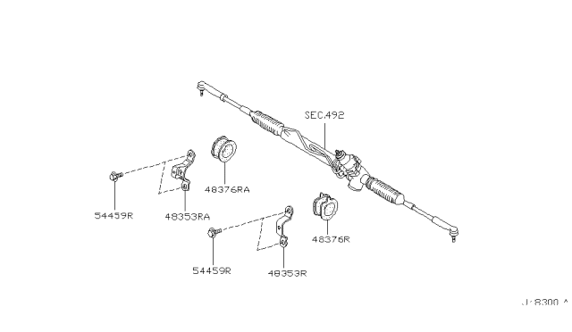 2000 Infiniti QX4 Steering Gear Mounting Diagram 2