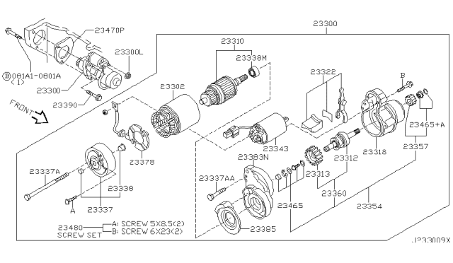 2000 Infiniti QX4 Starter Motor Diagram 3