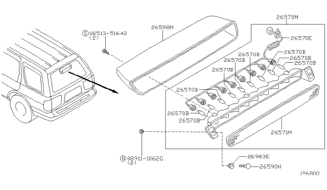 2002 Infiniti QX4 Screw Diagram for 91776-30P00