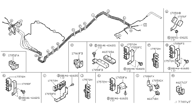 2003 Infiniti QX4 Fuel Piping Diagram 2