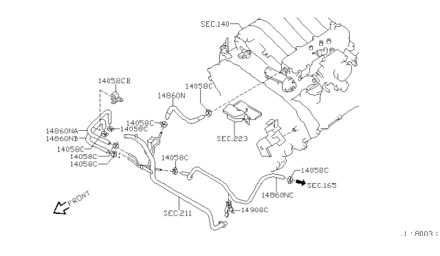 2001 Infiniti QX4 Secondary Air System Diagram 3