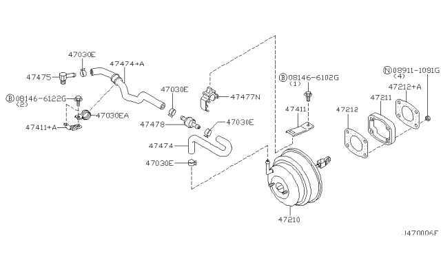 2002 Infiniti QX4 Brake Servo &             Servo Control Diagram 1