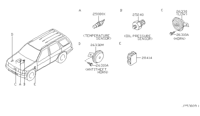 2000 Infiniti QX4 Electrical Unit Diagram 5