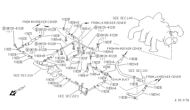 1992 Infiniti Q45 Crankcase Ventilation Diagram 1