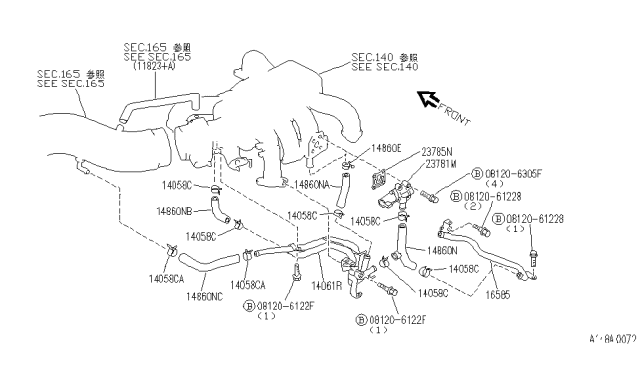 1995 Infiniti Q45 Secondary Air System Diagram 2