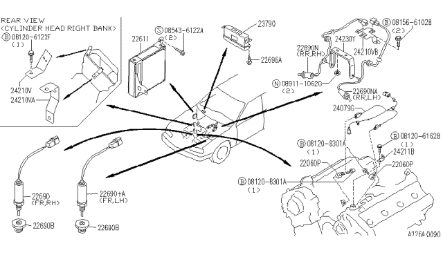 1992 Infiniti Q45 Engine Control Module Diagram