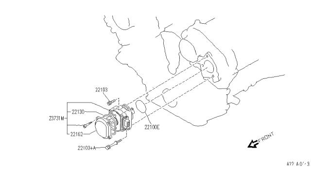 1992 Infiniti Q45 Distributor & Ignition Timing Sensor Diagram