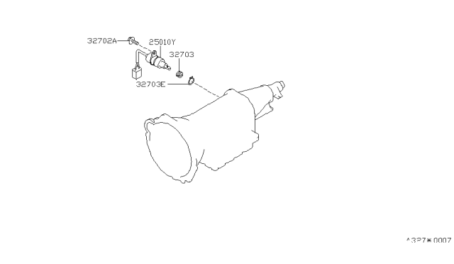 1995 Infiniti Q45 Sensor Assembly-Speed Meter Diagram for 25010-60U00