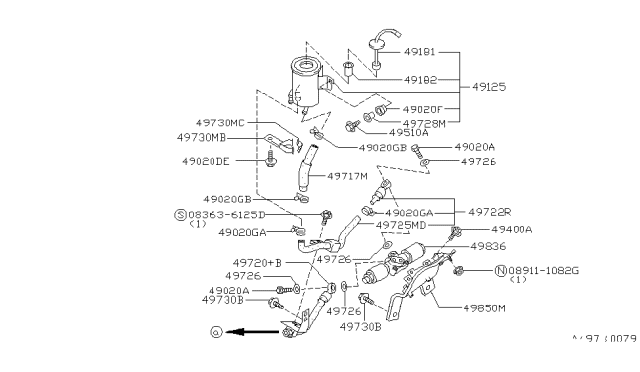 1991 Infiniti Q45 Power Steering Piping Diagram 3
