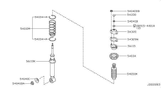 1992 Infiniti Q45 Front Suspension Diagram 3