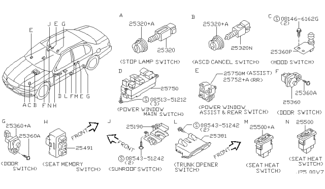 2003 Infiniti I35 Switch Diagram 2