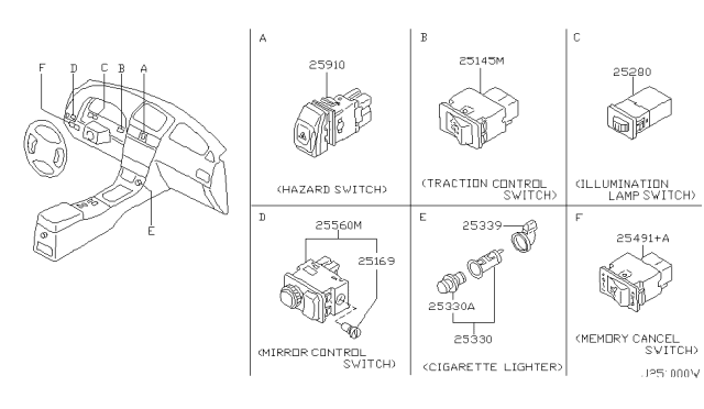 2000 Infiniti I30 Switch Diagram 3