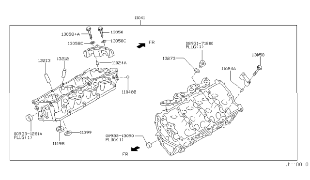 2002 Infiniti I35 Cylinder Head & Rocker Cover Diagram 4