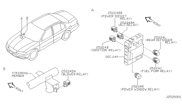 2001 Infiniti I30 Relay Diagram 4