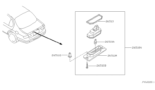 2003 Infiniti I35 License Plate Lamp Diagram