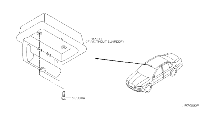 2001 Infiniti I30 Cap-Screw Diagram for 01307-00921