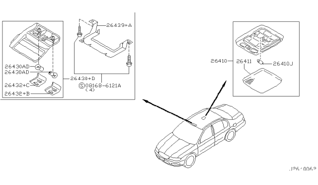 2004 Infiniti I35 Room Lamp Diagram 2