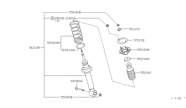 2004 Infiniti I35 Rear Suspension Diagram 2