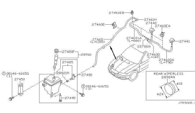 2003 Infiniti I35 Windshield Washer Diagram 2