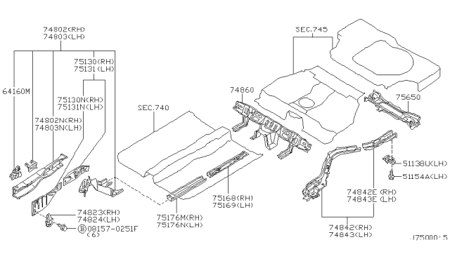 2003 Infiniti I35 Member & Fitting Diagram