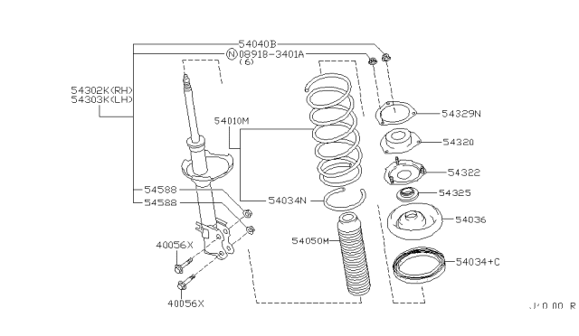 2003 Infiniti I35 Front Suspension Diagram 4