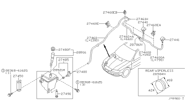 2004 Infiniti I35 Windshield Washer Diagram 1