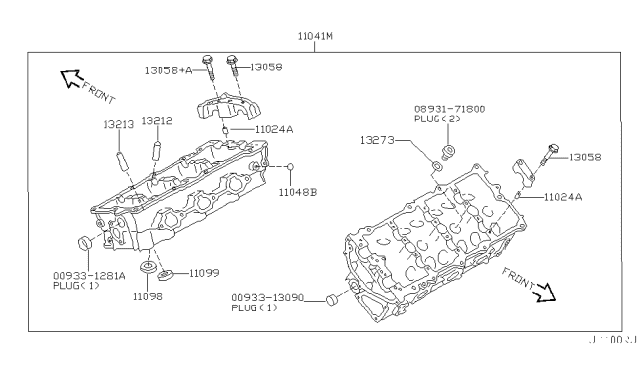 2003 Infiniti I35 Cylinder Head & Rocker Cover Diagram 7