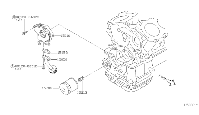 2002 Infiniti I35 Lubricating System Diagram 1