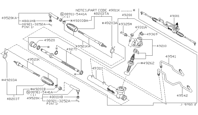 2002 Infiniti I35 Power Steering Gear Diagram 3