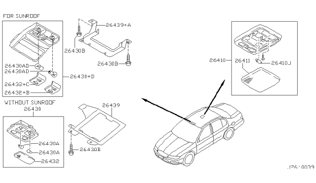 2003 Infiniti I35 Room Lamp Diagram 1