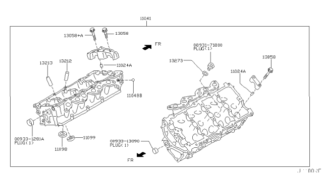 2003 Infiniti I35 Cylinder Head & Rocker Cover Diagram 5