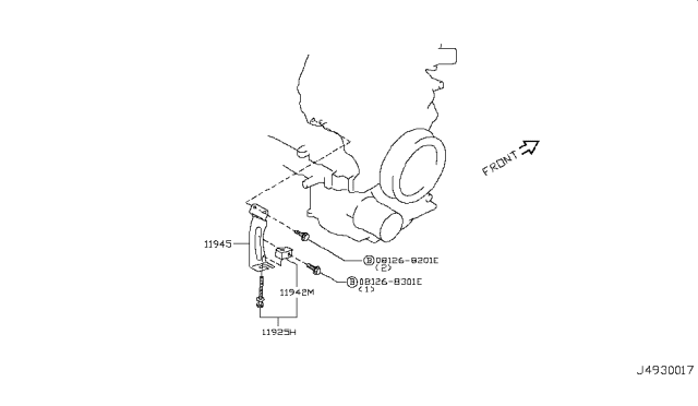 2002 Infiniti I35 Power Steering Pump Mounting Diagram 1