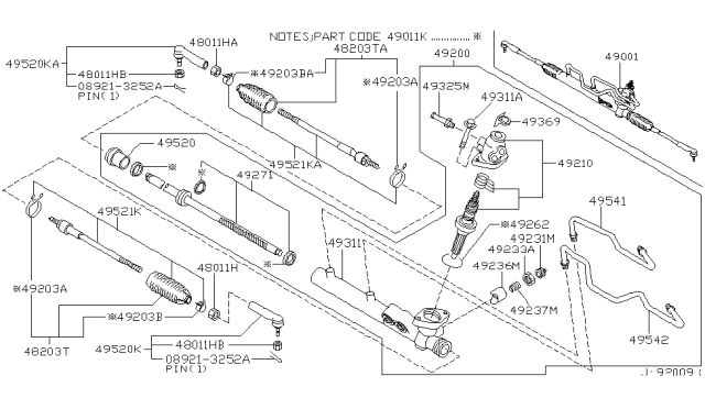 2002 Infiniti I35 Power Steering Gear Diagram 1