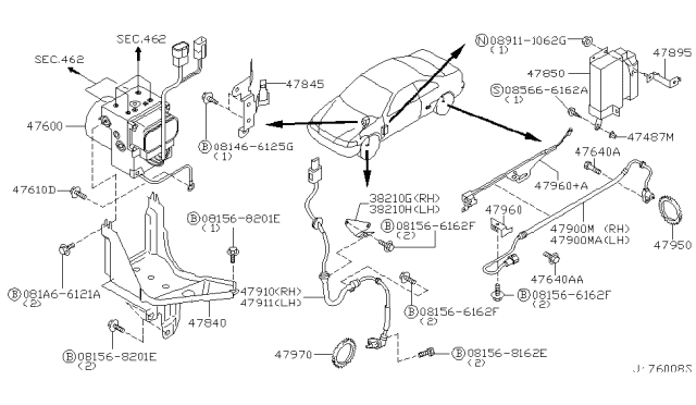 2002 Infiniti I35 Anti Skid Control Diagram 3