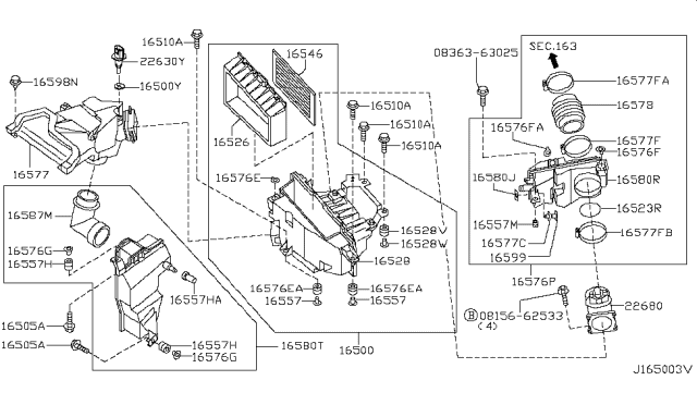 2000 Infiniti I30 Air Cleaner Diagram 2