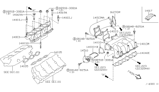 2001 Infiniti I30 Manifold Diagram 8