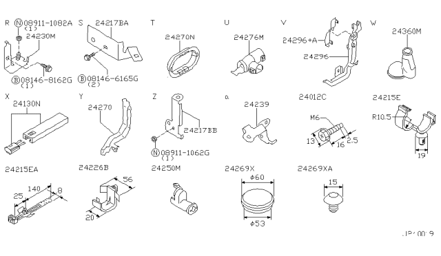 2002 Infiniti I35 Protector Harness Diagram for 24296-3L005