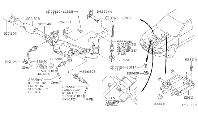 2001 Infiniti I30 Engine Control Module Diagram 2