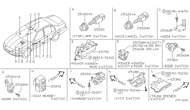 2000 Infiniti I30 Switch Diagram 1