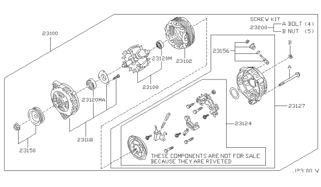 2001 Infiniti I30 Alternator Diagram 1