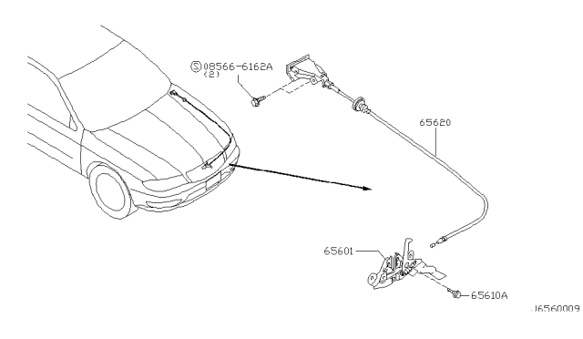 2000 Infiniti I30 Hood Lock Control Diagram