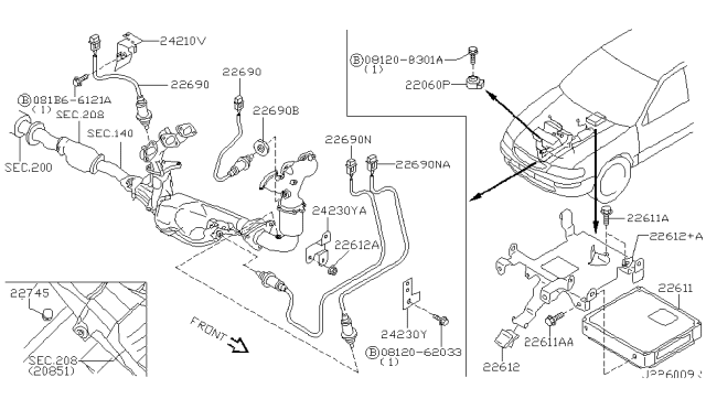 2004 Infiniti I35 Engine Control Module Diagram 1