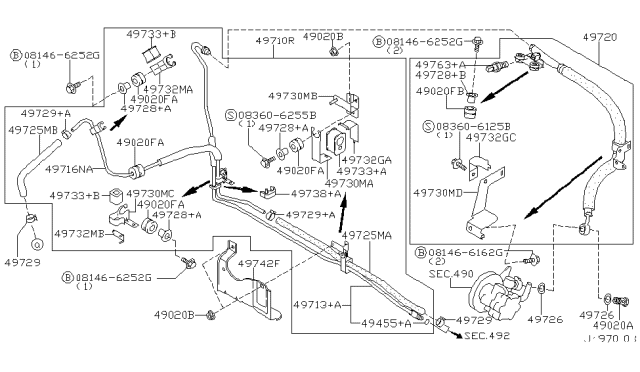 2004 Infiniti I35 Power Steering Piping Diagram 2