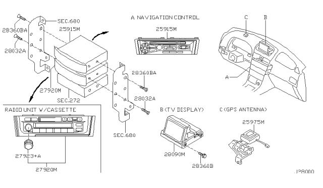 2002 Infiniti I35 Audio & Visual Diagram 9