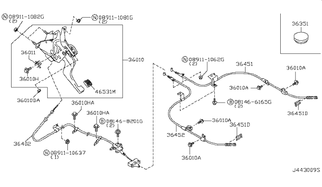 2004 Infiniti I35 Parking Brake Control Diagram 2